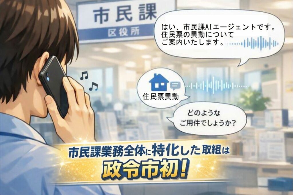 AIエージェントが進化！市民課への問い合わせを24時間受付！