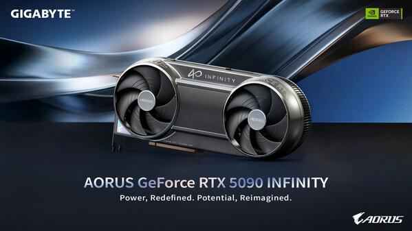 技嘉於 CES 2026 發表精巧設計 AORUS GeForce RTX™ 5090 INFINITY 顯示卡 以創新散熱技術釋放極致效能
