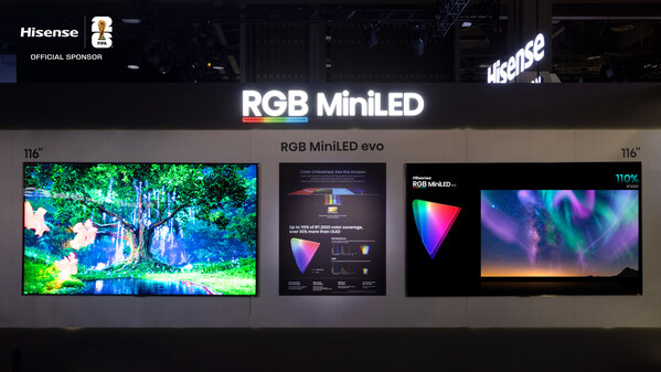Hisense、CES 2026で116UXSとXR10を発表、RGB MiniLEDを新たな時代へ