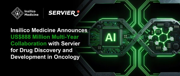 英矽智能宣布与施维雅达成价值 8.88 亿美元的多年期抗肿瘤药物研发合作