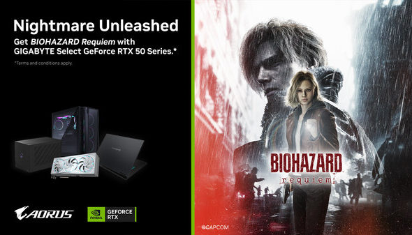 GIGABYTEはNVIDIA® GeForce RTX™と連携し、Biohazard Requiem向けにバンドルなどの共同プロモーションに参加しています