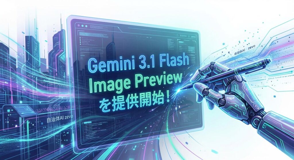 自治体AI zevoでGemini 3.1 Flash Image Previewが2026年2月27日金曜日より利用可能に！