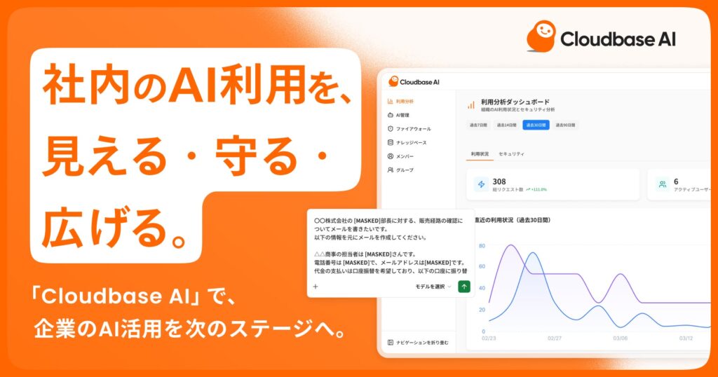 Cloudbase、AIセキュリティ製品「Cloudbase AI」の提供を開始