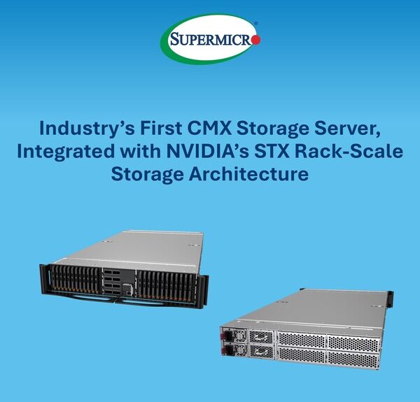 Supermicro、AI推論のパフォーマンスを向上させるNVIDIA BlueField-4 STXストレージ・サーバーをいち早く発表
