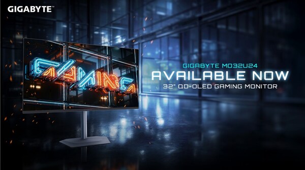 기가바이트, 32인치 240Hz QD-OLED 4K 게이밍 모니터 MO32U24 출시…매우 부드러운 시각적 우수성 장착