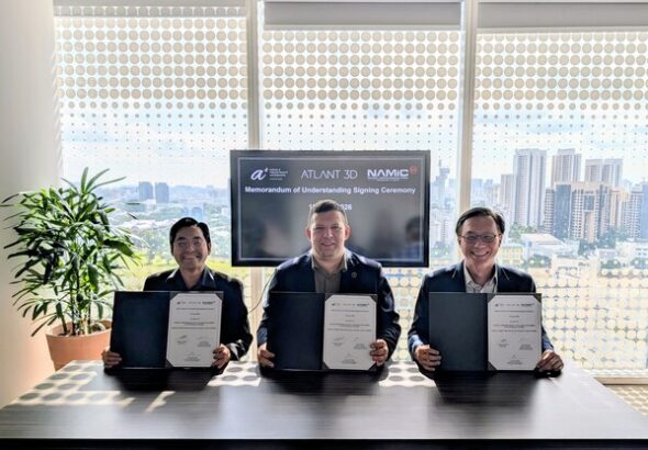 ATLANT 3D、A*STAR IMRE、NAMICがシンガポールでAIを活用した材料探索の推進に向け覚書（MoU）を締結