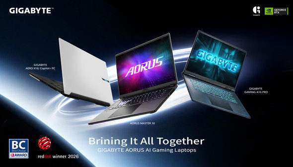 GIGABYTE、COMPUTEX 2026にて受賞歴のあるAIゲーミングノートPCと革命的なGiMATEアップデートを発表