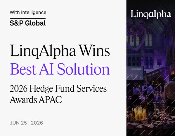 LinqAlpha斬獲2026對沖基金服務大獎「最佳AI解決方案」獎項
