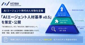 AICX協会、AIエージェント時代の人材像を定義する「AIエージェント人材基準 v0.5」を策定・公開