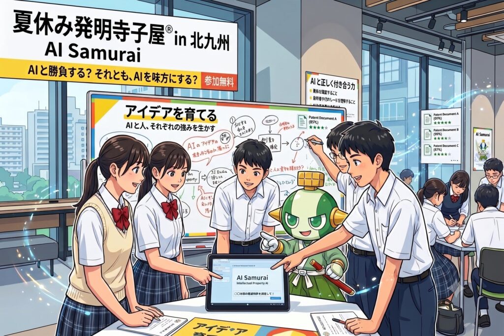 AI Samuraiによる中高生向け「夏休み発明寺子屋® in 北九州市」