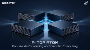 GIGABYTE trình diễn cụm Four Node AI TOP ATOM trong tính toán khoa học