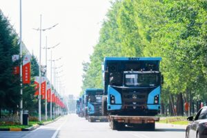 SANY、初の自律走行型鉱山用トラックを南米へ出荷
