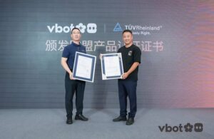 TÜV莱茵为Vbot超能机器狗颁发产品标准符合性证书及欧盟CE-RED指令符合性证书