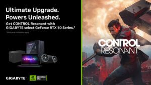 GIGABYTE、NVIDIAと提携し、GeForce RTX™ 50シリーズと『CONTROL Resonant』バンドルでゲーミング体験を強化