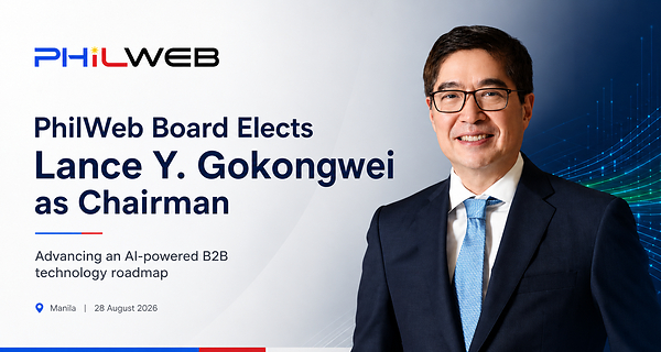 千億財團掌舵人 Lance Y. Gokongwei 出任 PhilWeb 董事長：全面加速 AI 底層技術基建與跨國商業生態擴張