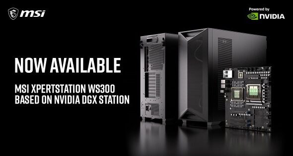 NVIDIA DGX StationをベースとするMSI XpertStation WS300、販売開始