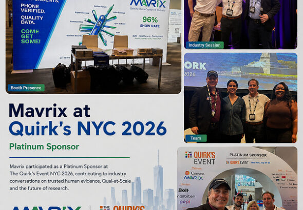 Mavrix、Quirk's New YorkでAI時代における「信頼できる人間によるエビデンス」の重要性を主張