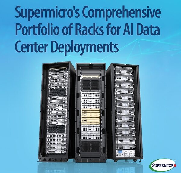 Supermicro、精密設計のAIラックシリーズでDCBBSを拡充し、導入を迅速化、稼働開始までの時間を短縮