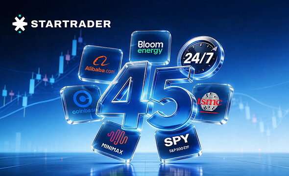 中国AIからグローバルETFまで：STARTRADER、7つの市場テーマにわたる45銘柄の24時間取引対応株式CFD・ETF CFDを新たに追加