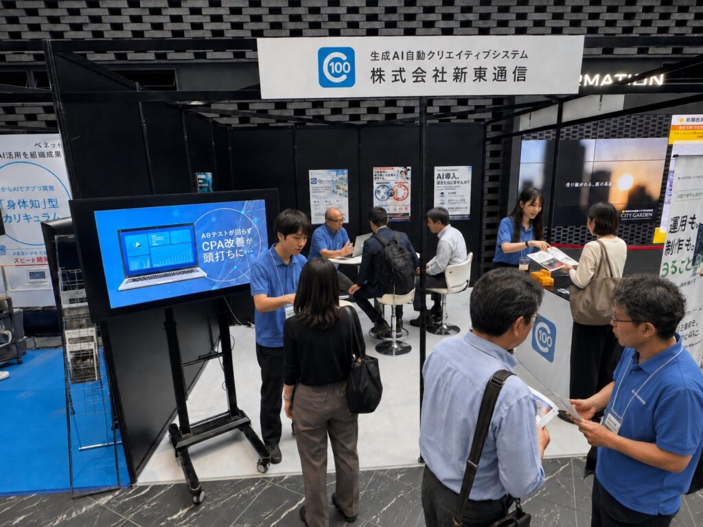 新東通信、AI専門展示会「AI博覧会 Summer 2026」に出展　―― AX元年を掲げる55期、「100Creative」と「AIファクトリー」の本格セールスを開始 ――