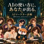 AIの使い方に、あなたが出る。「AIマーケター診断」を無料公開。AI×マーケティングコミュニティ「aimark」が提供