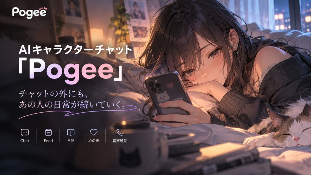 AIキャラクターチャット「Pogee」、日本での展開を本格化