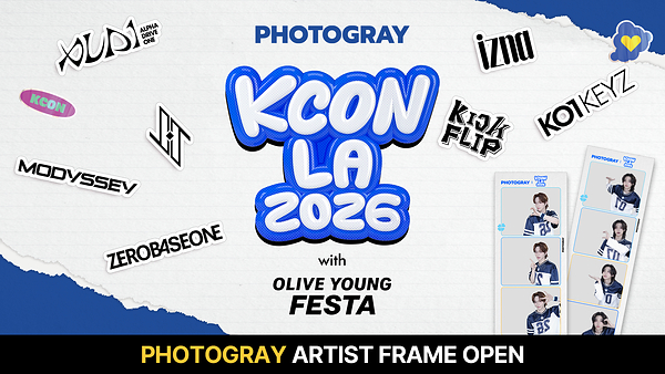 フォトグレイ、「KCON LA 2026」にてアーティストとのコラボフレームをリリース…日本・東京でポップアップストアをオープン
