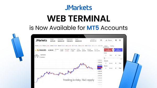MT5口座向けWebターミナルを提供開始、ブラウザから直接取引が可能に
