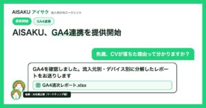 AI社員がGA4分析を代行。月次レポート作成を自動化し30分→3分に
