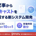 AIが記事からポッドキャストを自動生成する新システム開発。制作コストを従来の約10分の1、実働時間を数分に。