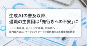 生成AIの普及以降、従業員の「先行きへの不安」の表出が顕著に