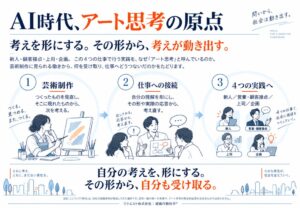 AI時代、「アート思考の原点」を公開 ― 新人・顧客接点・上司・企画の実践は、芸術制作とどうつながるのか
