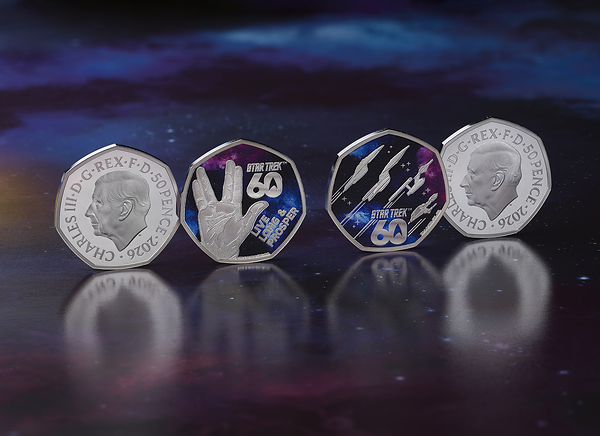 Royal Mint、新たな スター・トレック50ペンス硬貨で、これまで踏み込んだことのない領域へ大胆に踏み出す
