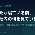 【あなたが寝ている間、AIは社内の何を見ていますか】生成AI利用率95.7%・事故経験78.5%が浮き彫りにする“権限設計の遅れ”。『AI × Data Weekly Insight』を無料公開