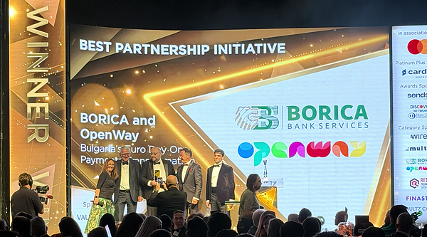 BORICAとOpenWay、ブルガリアのユーロ決済システム変革でPAY360アワード（PAY360 Award）を受賞